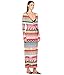Mary Katrantzou Womens Oceania Dress Fira Stripe Knit Cover-Up Multi XL