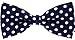 Tok Tok Designs® Handmade Men Bow Ties - B124 (Silky Navy Blue)