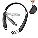 Bluetooth Headset with Carrying Case,Hobest Foldable V4.1 Wireless Bluetooth Headphones,Retractable Sweatproof Neckband Stereo Bluetooth Earphones for Bluetooth Enabled Devices