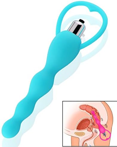 PURE DREAM 1QI BABYBLUE Vibrating PLUG wand Beads for Men / Women - Silicone Butt - Massager