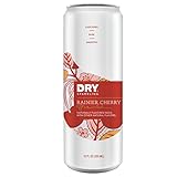 DRY Sparkling Lightly Sweet Cane Sugar Soda, Rainier Cherry, 12 oz. Slim Cans, 12 Count
