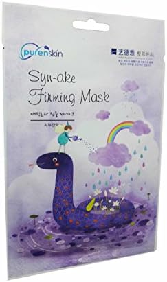 5 Mask Sheets of Pureskin Syn-Ake Firming Mask. (23 g/ sheet.)