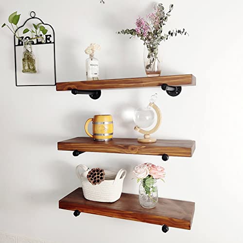 Pipe Shelf Brackets 9 inch, Industrial Floating Shelving Bracket 10