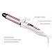 VAV 2 in 1 Hair Straightening & Curling Flat Iron fast heating Ceramic barrel wand Dual Voltage Auto Shut Off