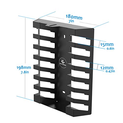 Monzlteck Video Game Case Storage Wall Mount,Compatible with PS4/PS4 PRO, Xbox One/Xbox 360,Nintendo Switch.Gaming Accessories(Holds 14 Games)