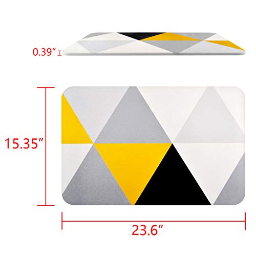 image for Linkidea Diatomaceous Earth Hard Bath Mat, Diatomite Absorbent Bathroo