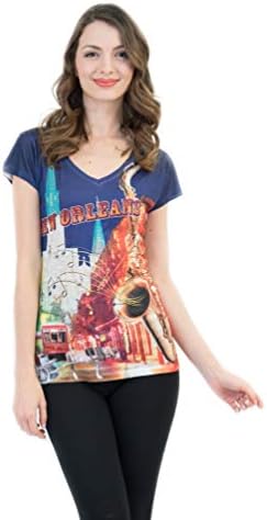Sweet Gisele New Orleans Mardi Gras Shirt | Vibrant & Colorful Print with Bling