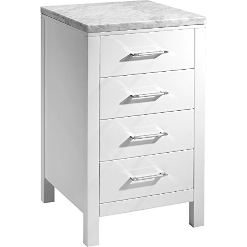 Virtu USA MDC-2120-WM-WH Not Applicable Caroline Parkway 20 inch Side Cabinet In White