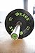 Rage Fitness PRO Olympic Bumper Plate (SOLD INDIVIDUALLY- - 10lb, 15lb, 25lb, 35lb, 45lb), Steel insert, Strength training, Bench Press, Squats, Powerlifting, Black/Green