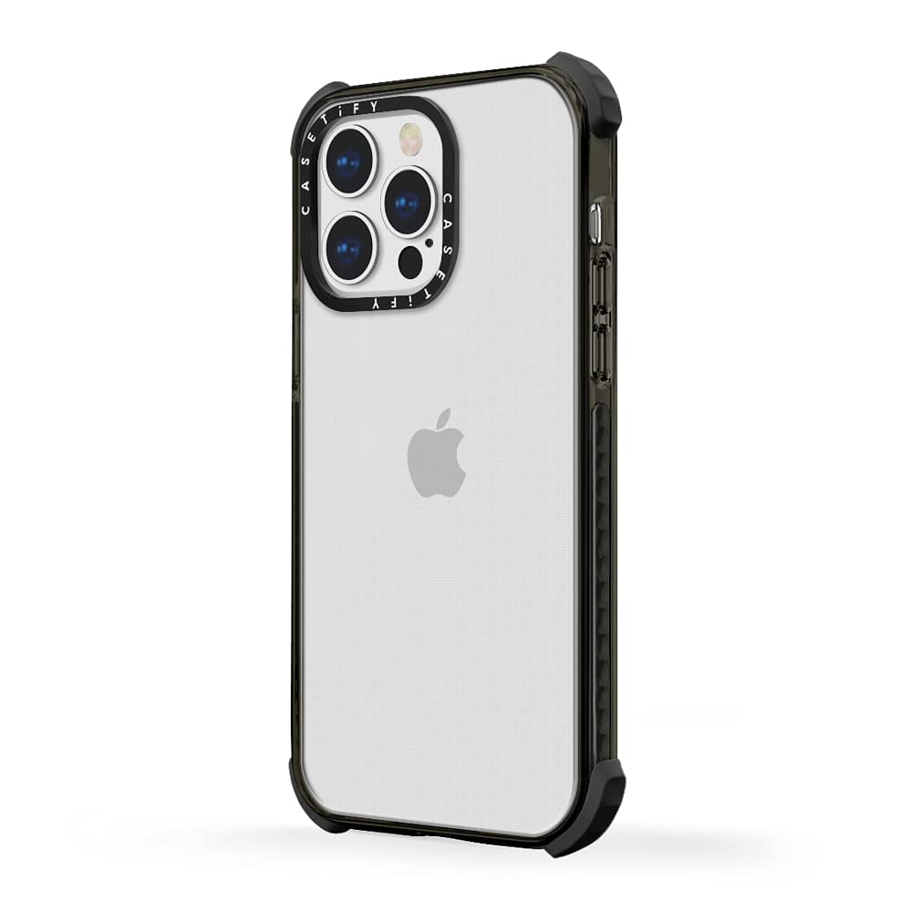 CASETiFY Ultra Impact iPhone 13 Pro Max Case [9.8ft Drop Protection] - Clear Black