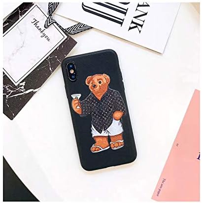 Cover case for iPhone Cute Bear Soft Silicon Phone Coque 6 for iPhone Xs MAX