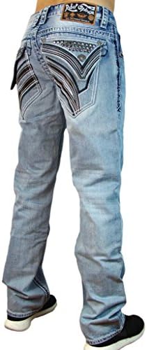 Rebel Spirit Straight Leg Denim With Metal Studs 42