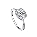 Ularmo 2015 Womens Shinning Big Square Stone Finger Wedding Engagement Ring