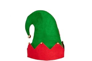 LKQBBSZ Elf Hats Bulk Felt Christmas Elf Costume Hat Accessories for Men Women, Christmas Party Costume, Santa Hat