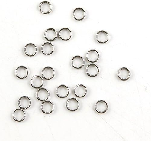 40 Pieces Fishing Swivel Tackle Fly Solid Clip Bulk Lots Wholesale Supplies T0649 Split Ring 3.5MM