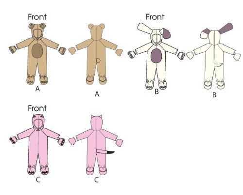 Kwik Sew Patterns K3966 Clothes for 18-Inch Doll Sewing Template, One Size