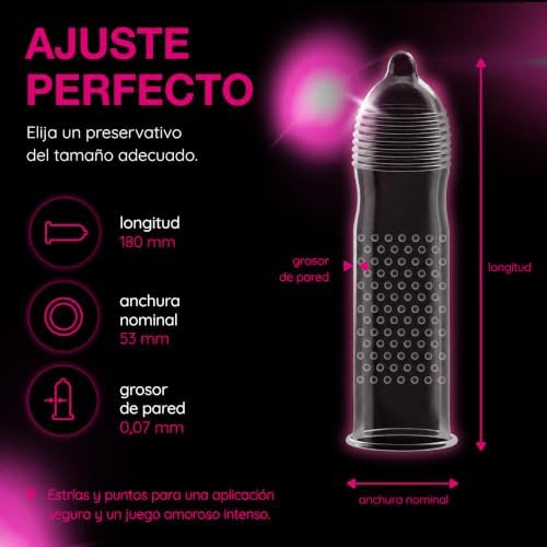 sensation, pack de 12 condones, 12 unidades