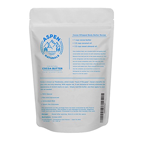 Cocoa Butter Pure Raw Unrefined 1 LB Premium Cacao Scent and