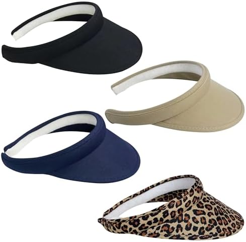 3Pack Sports Sun Visor Hats Women Men Clip on Golf Visors  display picture 3