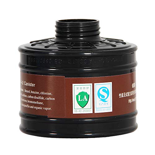 Filter Canister 40mm For Mask Respirator, Made in 2018, For Industrial Use, Chemical Handling, Painting and Welding, CE Certification