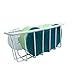 Hopeful by Long-Lived Durable Steel Construction Color Coated Large Suction Cups Kitchen Sink Sponge Storage Organizer Holder (White)