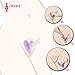 USUNO Portable Bikini Trimmer Shaver for Women Pubic Hair Razor Bikini Shaving Stencil Privates Shaper Secret Intimate Tools Kit, Set of 4 Styles. (Heart Straight Triangle Star)