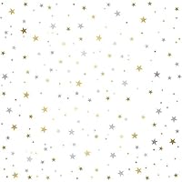 Mozamy Creative Star Wall Decals (378 Count) Gold and Silver Star Decals Removable Peel and Stick Wall Decals