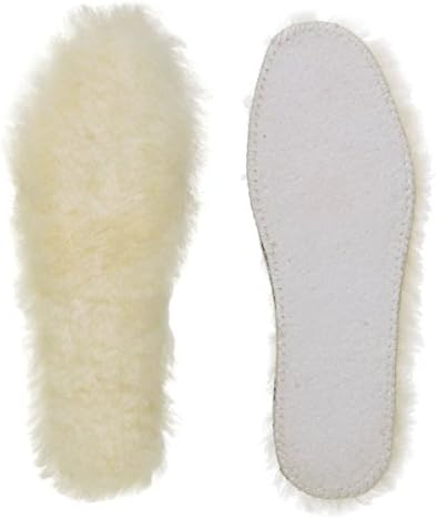 Sheepskin Wool Warm Thick Fur Cozy Shoes Insoles for Women and Men