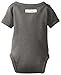 L'ovedbaby Unisex-Baby Newborn Organic Short-Sleeve Kimono Bodysuit, Gray, 0/3 Months