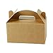LaRibbons 24 Pack Treat Gift Boxes - 6.25 x 3.5 x 3.5 inches Brown Paper Box Recycled Kraft Gift Box with Stickers, Perfect for Birthday, Party, Wedding