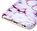 A-Focus Case for iPhone 6s Case, iPhone 6 Purple Marble Case, IMD Design Blood Stone Pattern Texture Soft Flexible TPU Slim Cover Case for iPhone 6 iPhone 6s 4.7 inch Glossy Purple