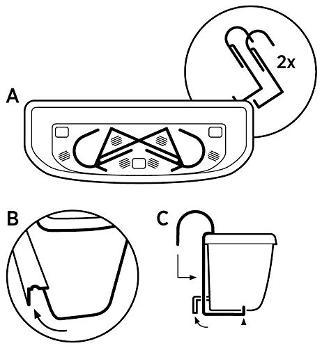 Blumenkasten MAYA aus Kunststoff mit Bewässerung und Balkonkasten Haltern, Farbe:anthrazit – Bild 5