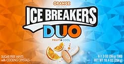 ICE BREAKERS DUO Cool Orange Flavored Sugar Free