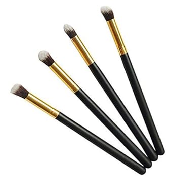 Rsentera Premium Quality makeup 4pc black Brush set