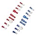 SOLOOP 1200pcs Mixed Assorted Lug Kit Insulated Electrical Wire Connector Terminal Spade Ring Set