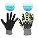 Impact Reducing Safety Gloves, Abrasion & Vibration & Cut Resistant, Ideal for Heavy Duty Safety Work like Mechanic, Garden Construction, Car Repairing Industrial, 1 Pair by KARRISM