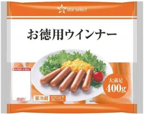 Amazon スターセレクト お徳用ウインナー400g スターセレクト ソーセージ ウインナー 通販