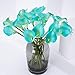 Leagel Calla Lily Bridal Wedding Bouquet Head Lataex Real Touch Flower Bouquets (20, Blue)