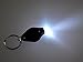 Leegoal 10 X Led Mini Micro Black Keychain Key Ring Super Flash Bright Flashlight White Light (Black Design)