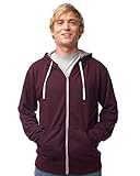 Global Slim Fit French Terry Lightweight Zip Up Hoodie for Men and Women