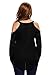 Dokotoo Womens Oversized Cold Open Shoulder Long Sleeve V Neck Loose Knitted Sweater Under 20 Pulover Top Blouse X-Large Black