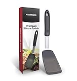Silicone Spatula - 600F Heat-Resistant - Flexible Silicone Turner / Spatula - Free Recipes eBooks