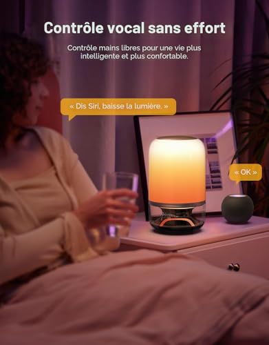 Govee JBL 2 Pro x JBL Table Lamp: Wireless Smart Lamp with Speaker, Light-to-Music Sync, 16 Music Modes and 100+ Scene Modes, Matter Compatible, Customizable