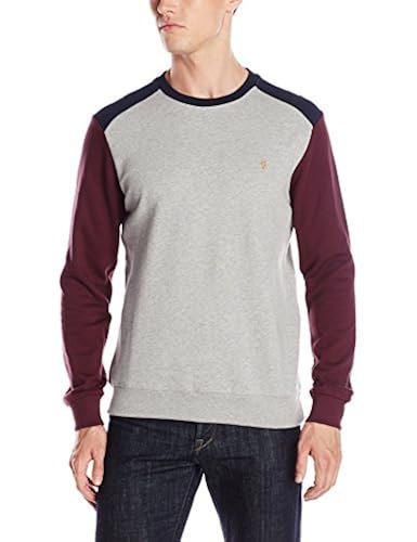 FARAH Men's The Murie Colorblock Sweatshirt in Oman Whizz