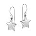 Simply Adorable Lucky Stars .925 Sterling Silver Dangle Earrings, 0.51x0.98 inch | Thanksgiving Earrings | Star Earrings