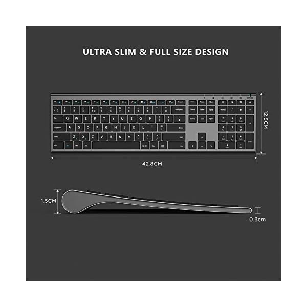 Wireless-Keyboard-and-Mouse-Combo-Jelly-Comb-Full-Size-Rechargeable-USB-Keyboard-and-Mice-Set-Qwerty-UK-Layout-for-PCLaptopComputer-with-WindowsLinux-System-24-G-Wireless-Space-Gray Wireless Keyboard and Mouse Combo, Jelly Comb Full Size Rechargeable USB Keyboard and Mice Set Qwerty UK Layout for PC…