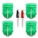 4Pcs Golf Ball Liner Drawing Marking Alignment Putting Tool Ball Marker Clip with 2Pcs Marker Pen,Green