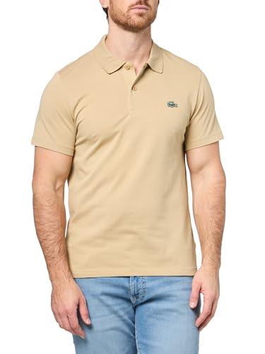 Lacoste Men's Fashion Regular Fit Short Sleeve Polo, Viennese, Large