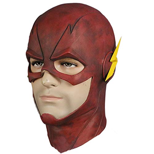 Trippy Lights The Flash Superhero Red Overhead Latex TV Series Movie Mask - //coolthings.us