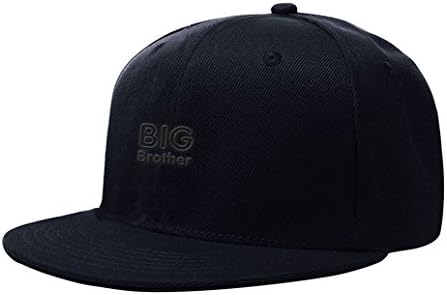 X22X Big Brothe words Black Embroidery Adjustable Snapback Baseball Cap Hip Hop Hat Black